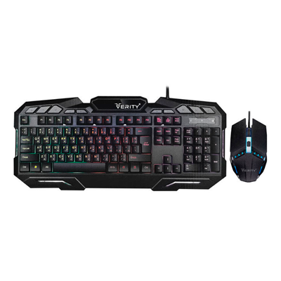 کیبورد و ماوس گیمینگ با سیم وریتی مدل V-KB6126GCW-small-image