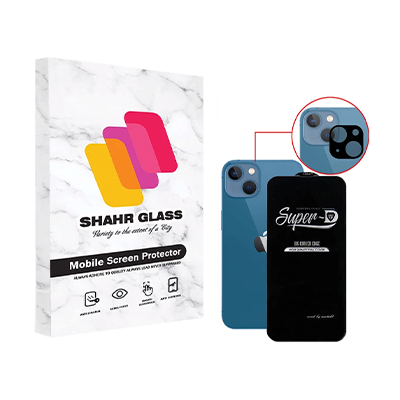 گلس گوشی اپل iPhone 13  شهر گلس مدل 2SFA به همراه محافظ لنز دوربین-small-image