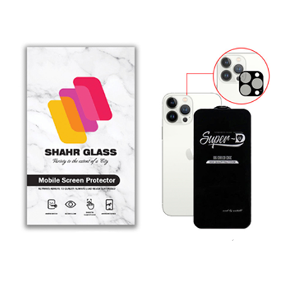 گلس گوشی اپل iPhone 13 Pro Max شهر گلس مدل 2SFA به همراه محافظ پشت گوشی و محافظ لنز دوربین-small-image