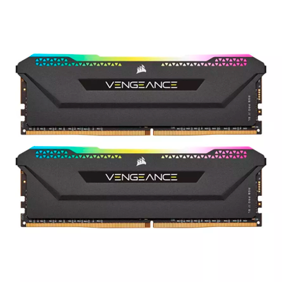 رم کامپیوتر DDR4 دو کاناله 3200 مگاهرتز CL16 کورسیر مدل VENGEANCE RGB PRO ظرفیت 16 گیگابایت-small-image