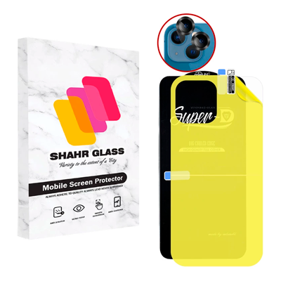 گلس گوشی اپل iPhone 13 شهر گلس مدل 2SNR به همراه محافظ پشت گوشی و لنز دوربین -small-image