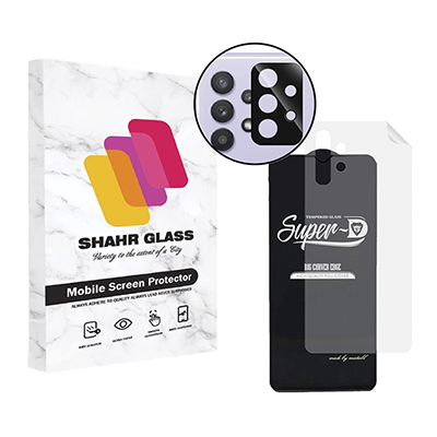 گلس گوشی سامسونگ Galaxy A32 5G شهر گلس مدل 3SNF-Glass به همراه محافظ پشت گوشی و لنز دوربین-small-image