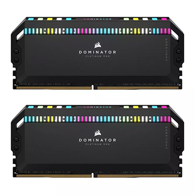 رم کامپیوتر DDR5 دو کاناله 5600 مگاهرتز CL40 کورسیر مدل Dominator Platinum RGB ظرفیت 64 گیگابایت-small-image