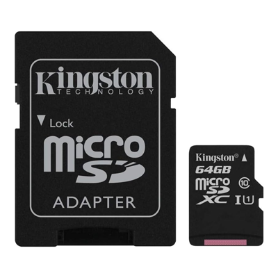 کارت حافظه microSDHC کینگستون مدل Canvas Select کلاس 10 استاندارد UHS-I U1 سرعت 85MBps ظرفیت 64 گیگابایت -small-image
