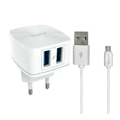 شارژر دیواری وریتی مدل AP-2112 به همراه کابل میکرو یو اس بی-small-image
