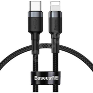  کابل تبدیل USB-C به لایتنینگ باسئوس مدل CATLKLF-G1 Cafule طول 1 متر-small-image