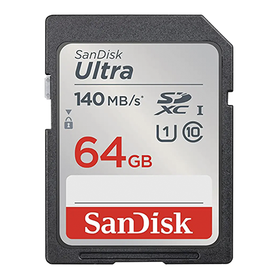 کارت حافظه SDXC سن دیسک مدل Ultra کلاس 10 استاندارد UHS-I U1 سرعت 140mbps ظرفیت 64 گیگابایت-small-image