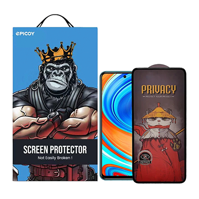 گلس گوشی شیائومی Redmi Note 9 Pro Max اپیکوی مدل Privacy Airbag -small-image