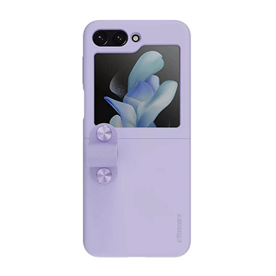 کاور گوشی سامسونگ Galaxy Z Flip5 نیلکین مدل Flex Flip Finger Strap Liquid Silicone-small-image
