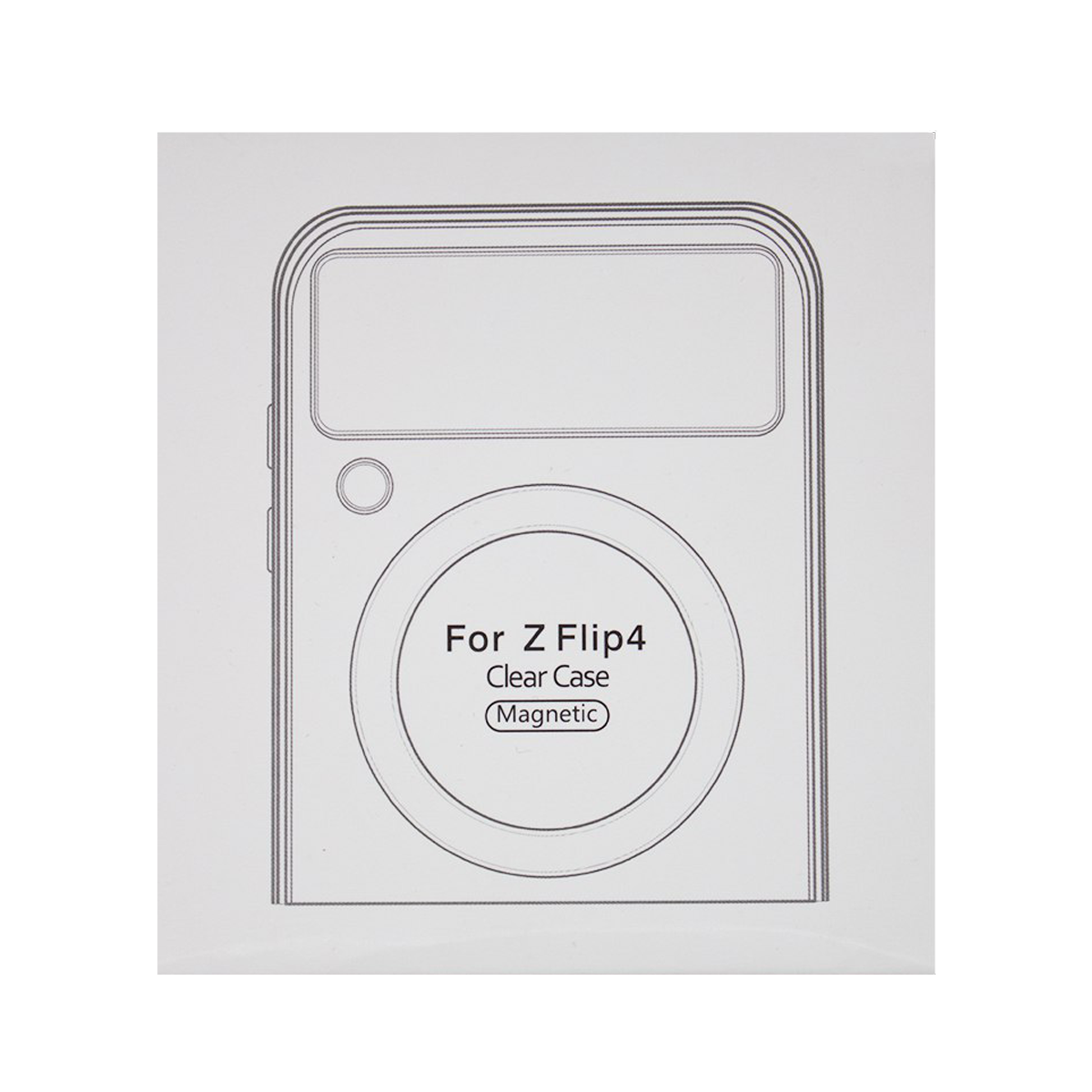 کاور گوشی سامسونگ Galaxy Z Flip 4 مدل Clear Case Magnetic-small-image