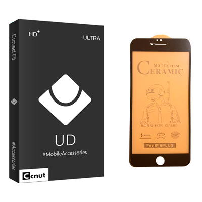 محافظ صفحه نمایش گوشی اپل iPhone 6 Plus کوکونات سرامیکی مات مدل UD Black-small-image
