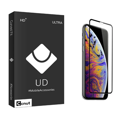 گلس گوشی اپل iPhone XS Max کوکونات مدل UD Black-small-image