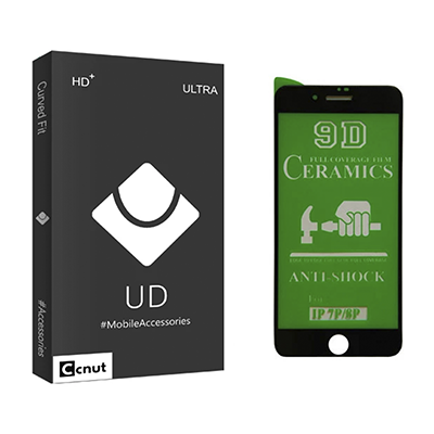 محافظ صفحه نمایش گوشی اپل iPhone 7 Plus - 8 Plus کوکونات سرامیکی مدل UD Black -small-image