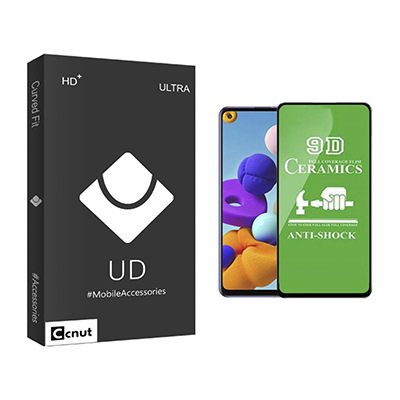 محافظ صفحه نمایش گوشی سامسونگ Galaxy A21s کوکونات سرامیکی مدل UD Black-small-image