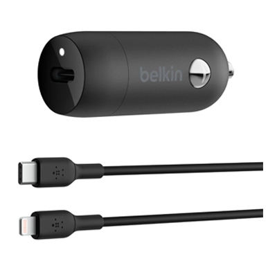 شارژر فندکی بلکین مدل CCA004bt توان 30 وات به همراه کابل USB-C‌ به لایتنینگلایتنینگ-small-image