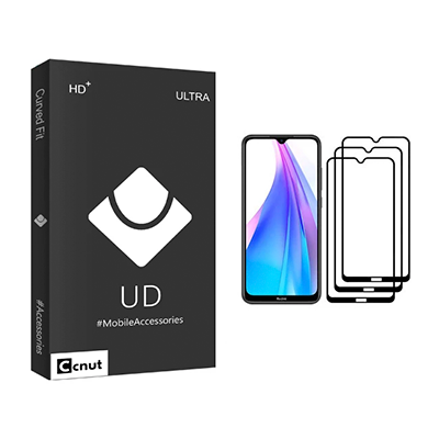 گلس گوشی شیائومی Redmi Note 8T کوکونات مدل UD Black بسته سه عددی-small-image