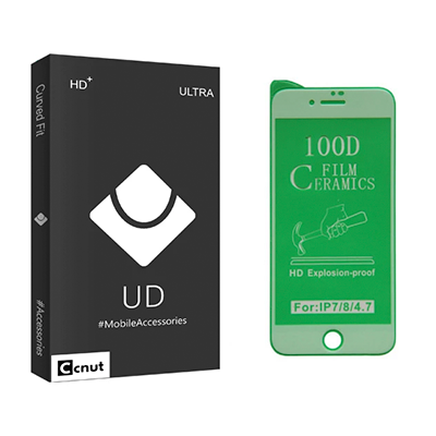 گلس گوشی سرامیکی اپل iPhone 7 - 8 کوکونات مدل UD Black -small-image