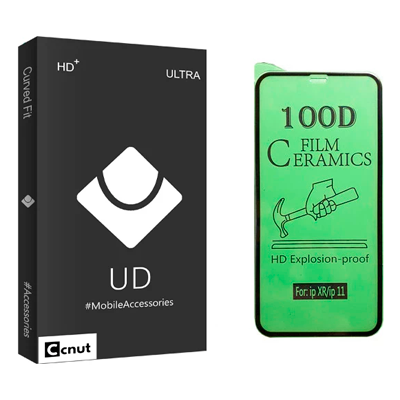 گلس گوشی سرامیکی اپل iPhone 11 کوکونات مدل UD Black-small-image