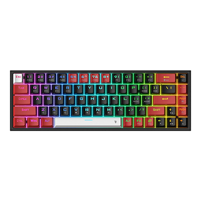 کیبورد گیمینگ ردراگون مدل Castor K631 PRO RGB BRW سوئیچ قرمز-small-image