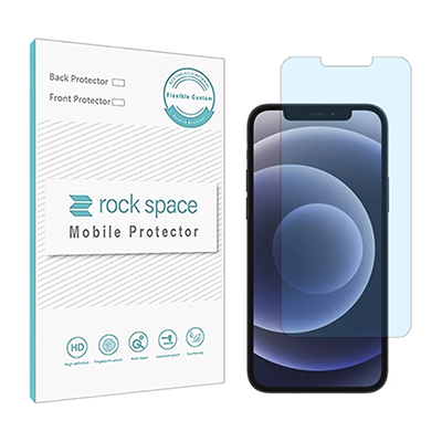 گلس گوشی اپل iPhone 12 راک اسپیس مدل نانو HyBLU -small-image