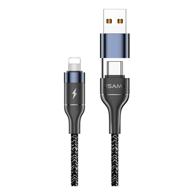 کابل تایپ سی به لایتنینگ یوسمز مدل US-SJ404 طول 1.2 متر -small-image