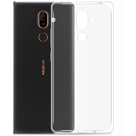  قاب ژله‌ای شفاف داخل کارتون مناسب برای گوشی نوکیا مدل Nokia 7 Plus-small-image