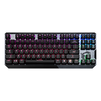 کیبورد گیمینگ ام اس آی مدل VIGOR GK50 LOW PROFILE TKL سوئیچ قرمز -small-image