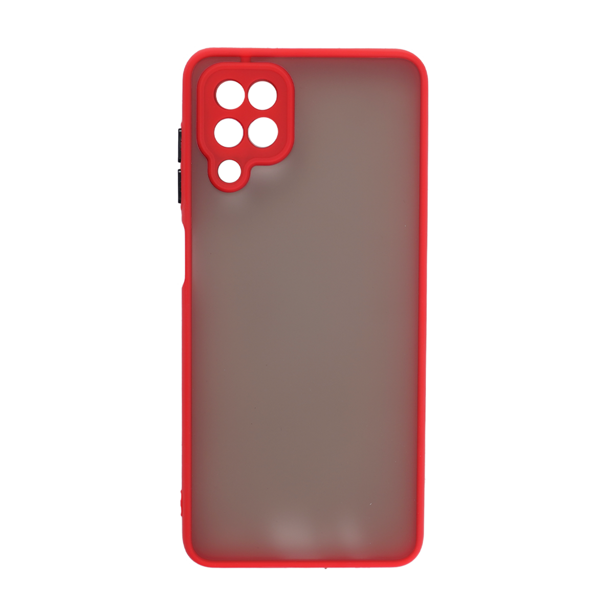 کاور گوشی سامسونگ Galaxy A12 مدل سیلیکونی پشت مات محافظ لنزدار -small-image