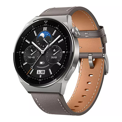 ساعت هوشمند هواوی مدل GT 3 Pro Titanium سایز 46 میلی متر با بند چرمی-small-image