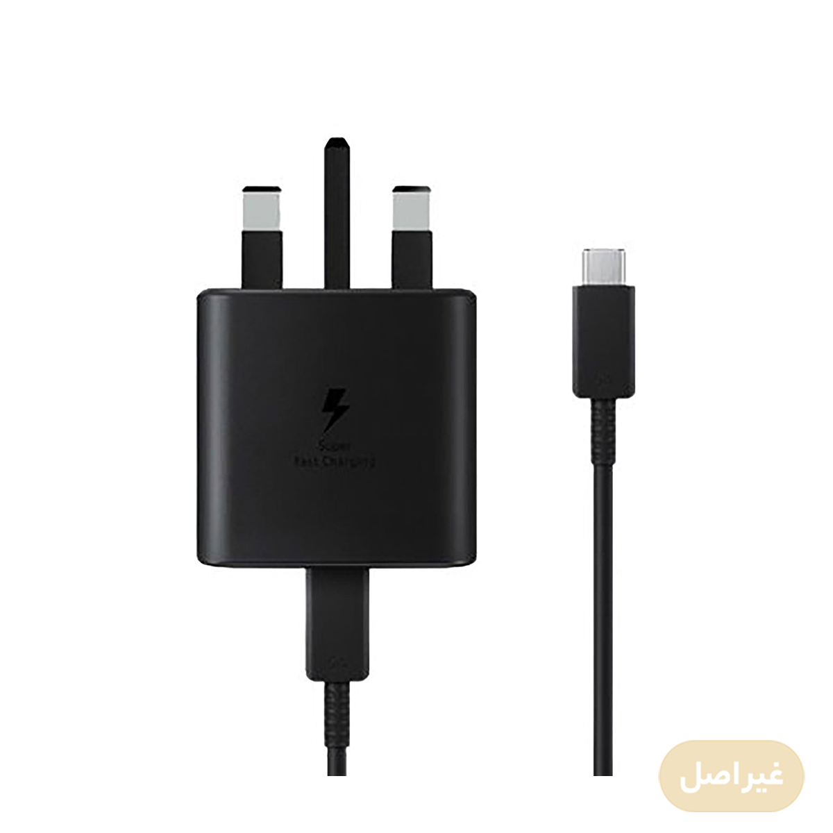 شارژر دیواری 45 وات مدل EP-TA845 سه شاخه اروپا به همراه کابل دو سر تایپ سی طرح سامسونگ-small-image