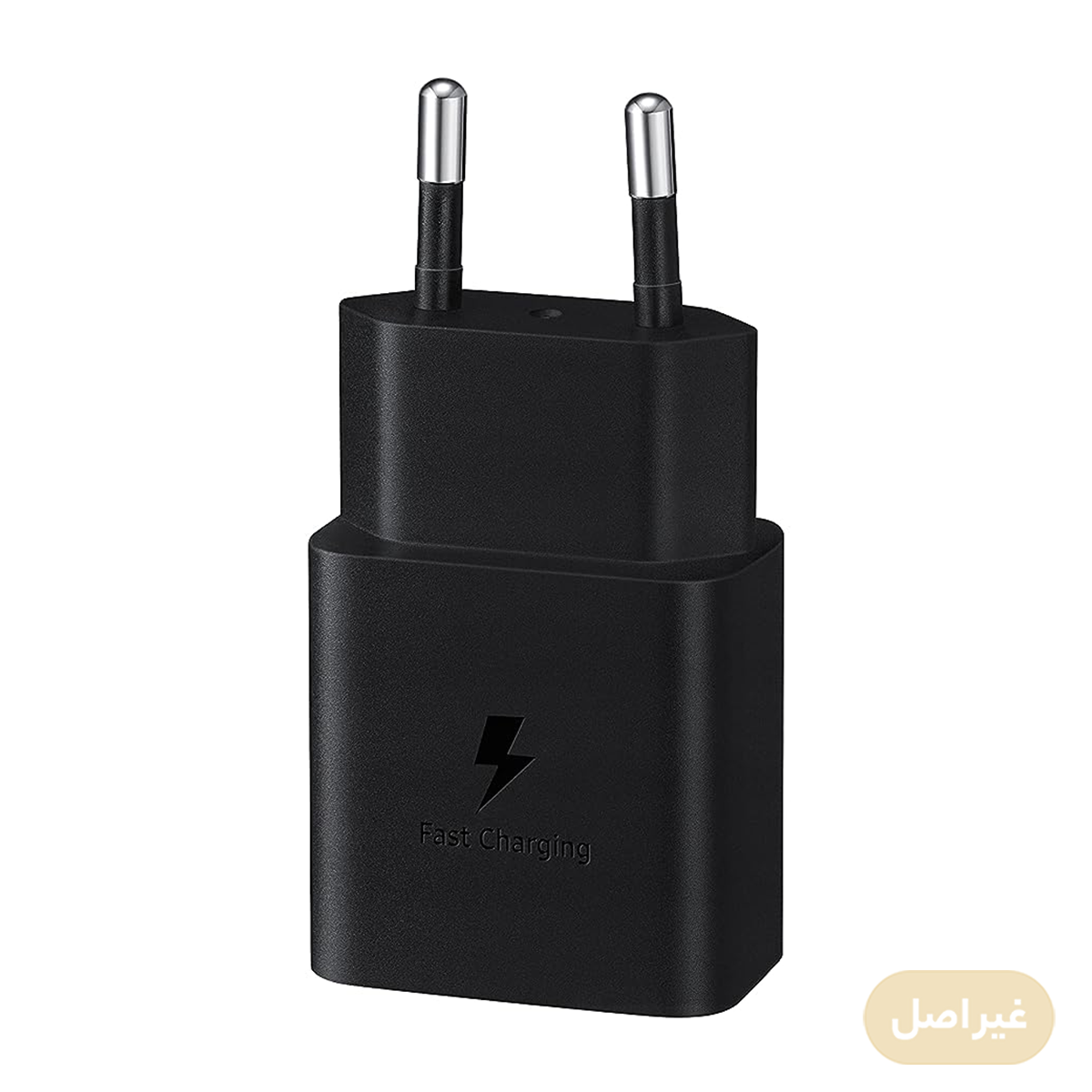 شارژر دیواری 15 وات مدل 5 ولت 2 آمپر دو شاخه بدون تبدیل طرح سامسونگ-small-image