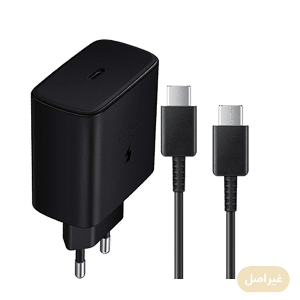 شارژر دیواری 45 وات بدون تبدیل مدل TA-845 به همراه کابل تایپ سی طرح سامسونگ-small-image
