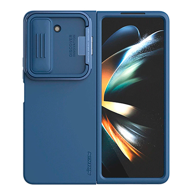کاور گوشی سامسونگ Galaxy Z Fold 5 نیلکین مدل CamShield Silky Silicone Stand Version-small-image