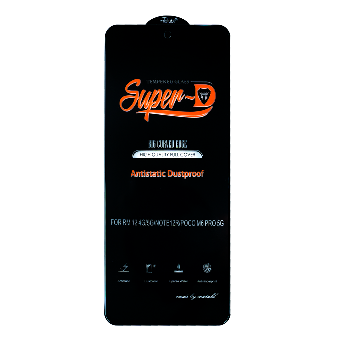 گلس گوشی شیائومی Redmi 12 4G/5G مدل Super D آنتی استاتیک-small-image