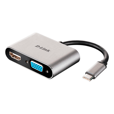مبدل USB-C به HDMI و VGA دی لینک مدل DUB-V210-small-image