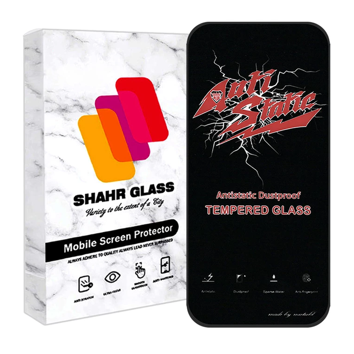 گلس گوشی اپل iPhone 15 شهر گلس مدل آنتی استاتیک ANTIDUIPSH-small-image