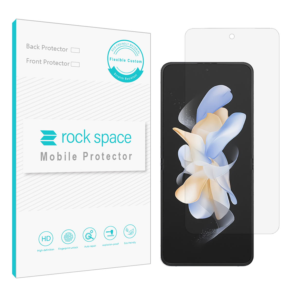  گلس گوشی سامسونگ Galaxy Z Flip 4 راک اسپیس مدل HGL -small-image