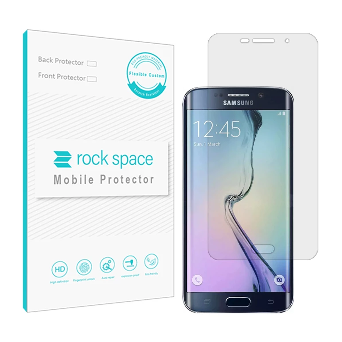 گلس گوشی سامسونگ Galaxy S6 edge راک اسپیس مدل Hydrogel HGL-small-image