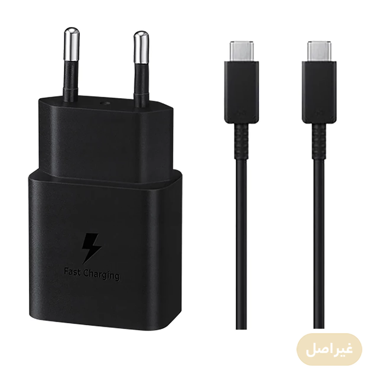 شارژر دیواری 15 وات مدل EP-T1510 به همراه کابل تایپ سی طرح سامسونگ-small-image