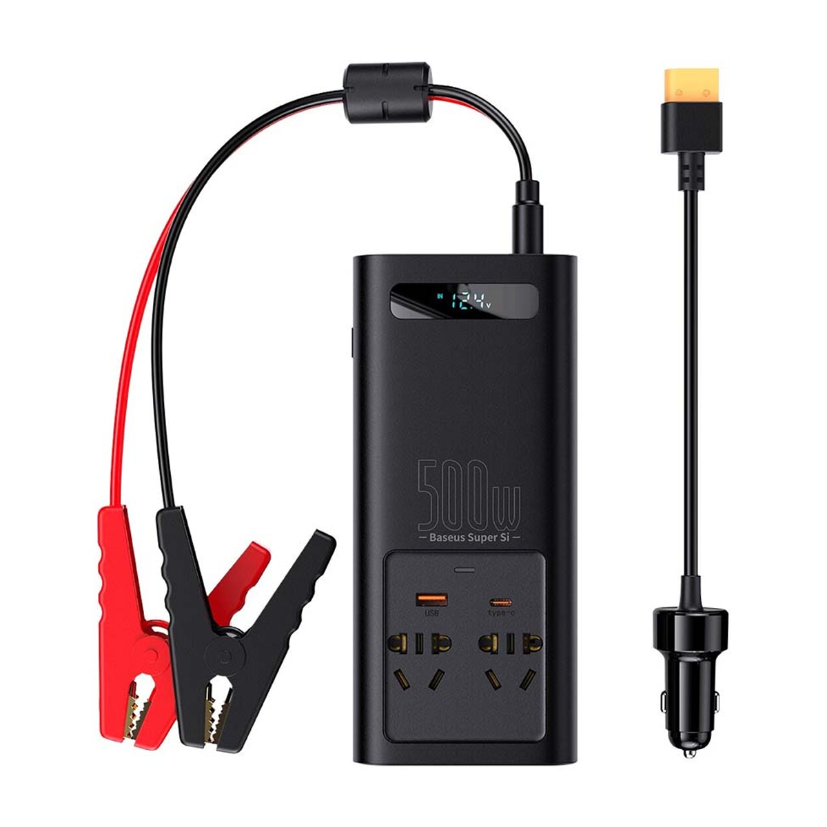 چندراهی برق خودرو باسئوس مدل Power Inverter 500W-small-image