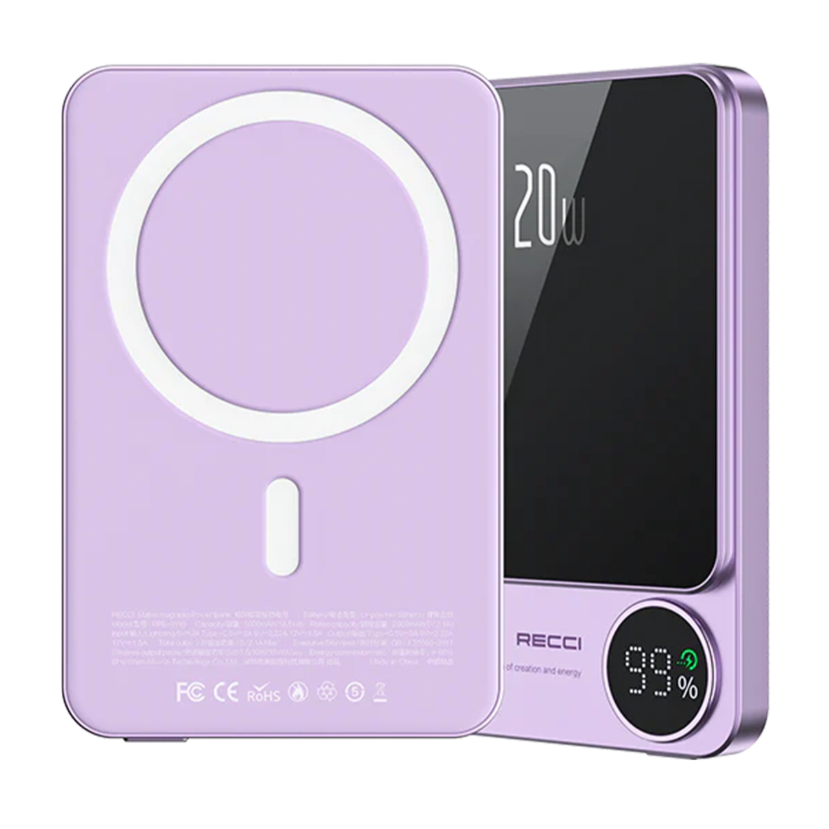 پاوربانک رسی مدل RPB-W16 ظرفیت 10000 میلی‌ آمپر ساعت-small-image
