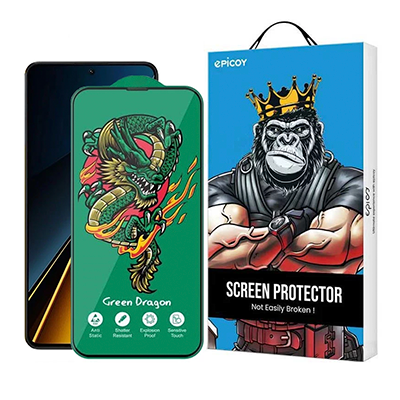 محافظ صفحه نمایش اپیکوی مدل Green Dragon ExplosionProof مناسب برای گوشی موبایل شیائومی Poco X6 Pro 5G/ X6 5G/ M6 Pro 4G-small-image