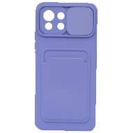 کاور سیلیکونی محافظ لنزدار کشویی مدل جا کارتی دار مناسب برای گوشی موبایل شیائومی Mi 11 Lite-small-image