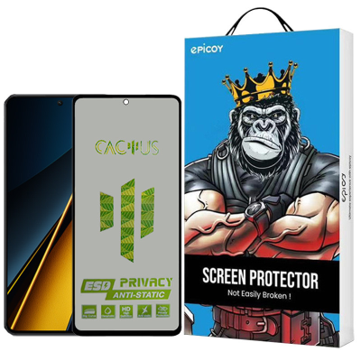 محافظ صفحه نمایش حریم شخصی اپیکوی مدل Cactus-ESD-Privacy مناسب برای گوشی موبایل شیائومی  Poco X6 Pro/X6/M6 Pro 4G