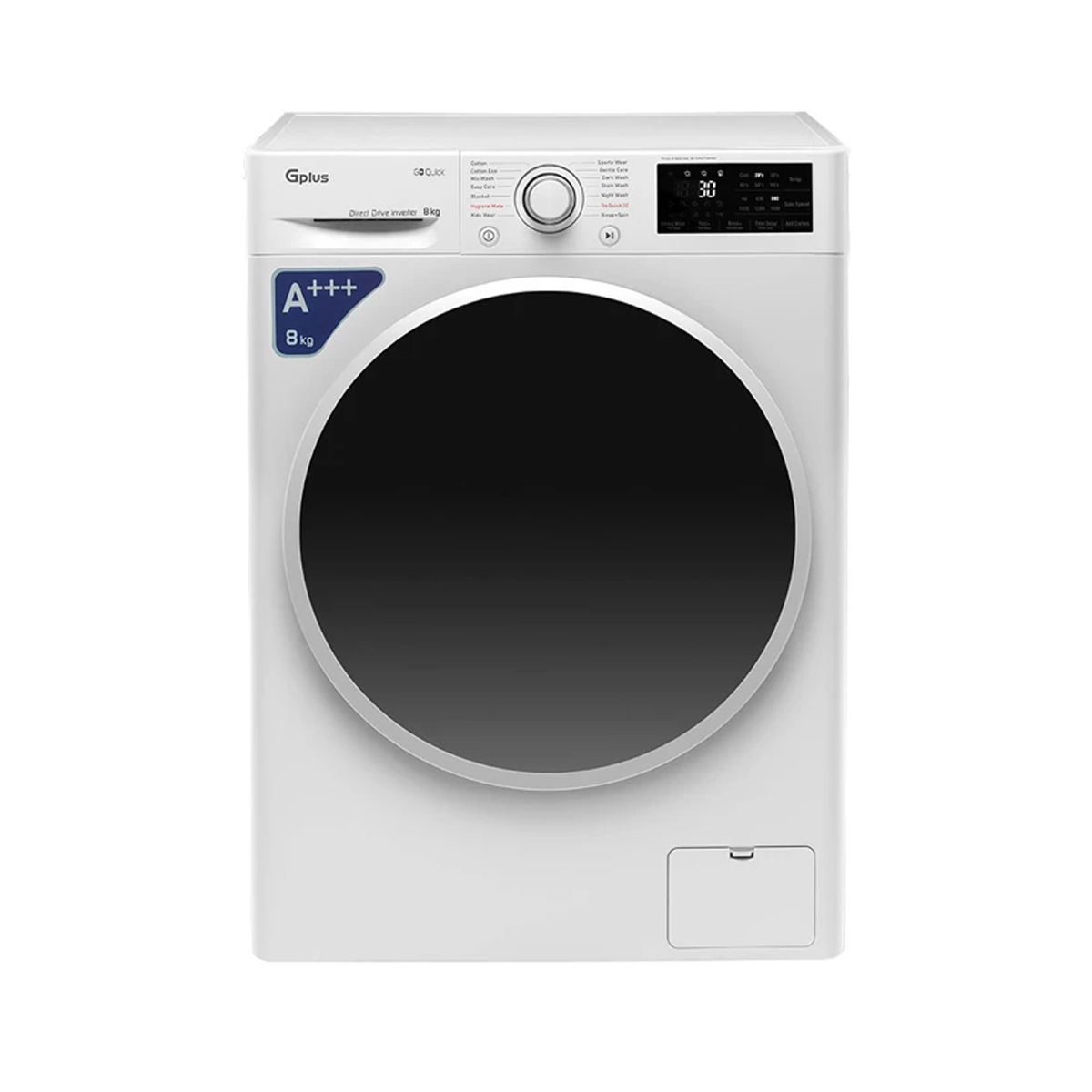 ماشین لباسشویی جی پلاس 8 کیلویی مدل GWM-P870W-small-image