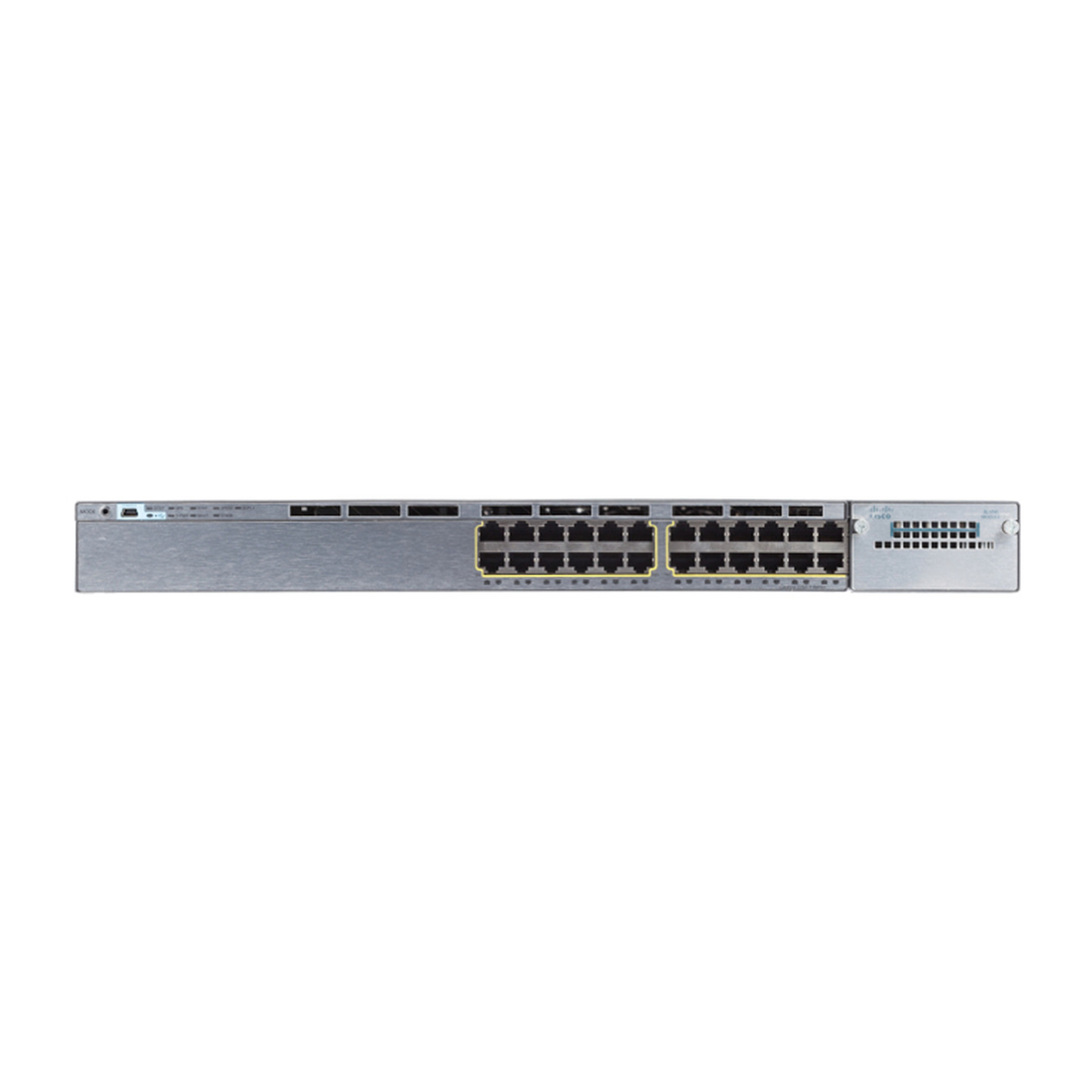 سوئیچ شبکه 24 پورت سیسکو مدل WS-C3750X-24P-S-small-image