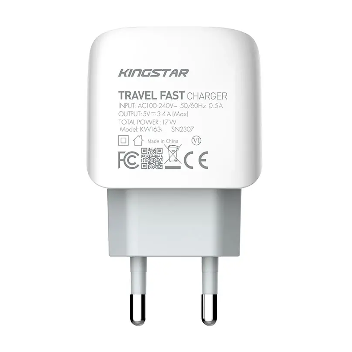 شارژر دیواری کینگ استار مدل KW163C توان 17 وات-small-image