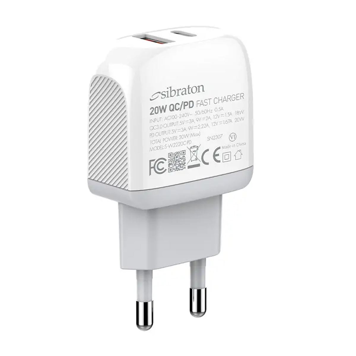 شارژر دیواری سیبراتون مدل S-W2220i-PD توان 20 وات-small-image