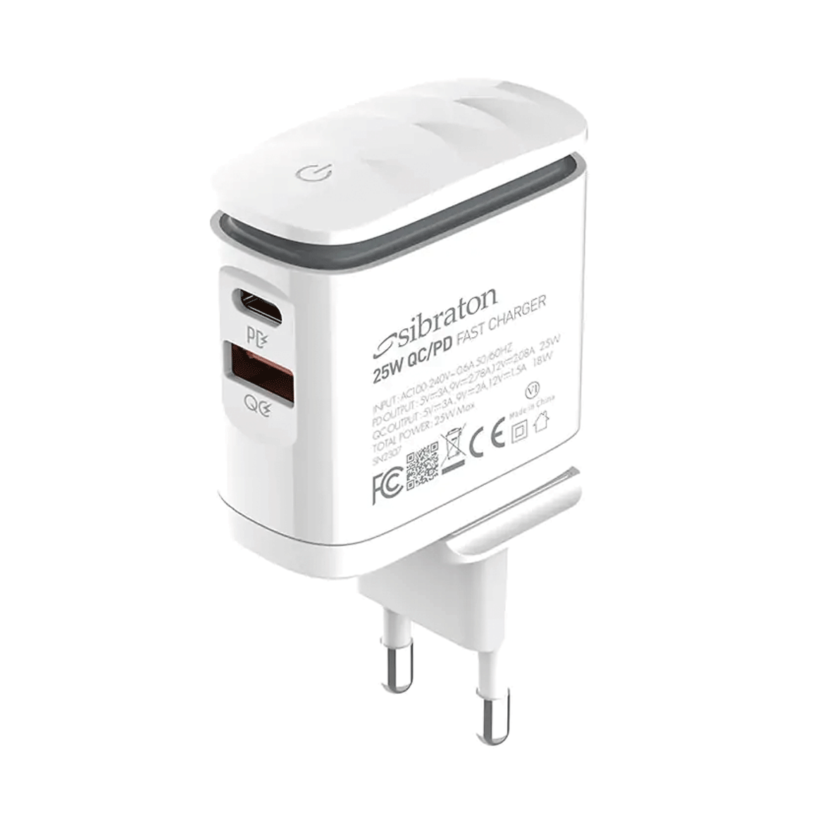 شارژر دیواری سیبراتون مدل S-W2225i-PD توان 25 وات-small-image
