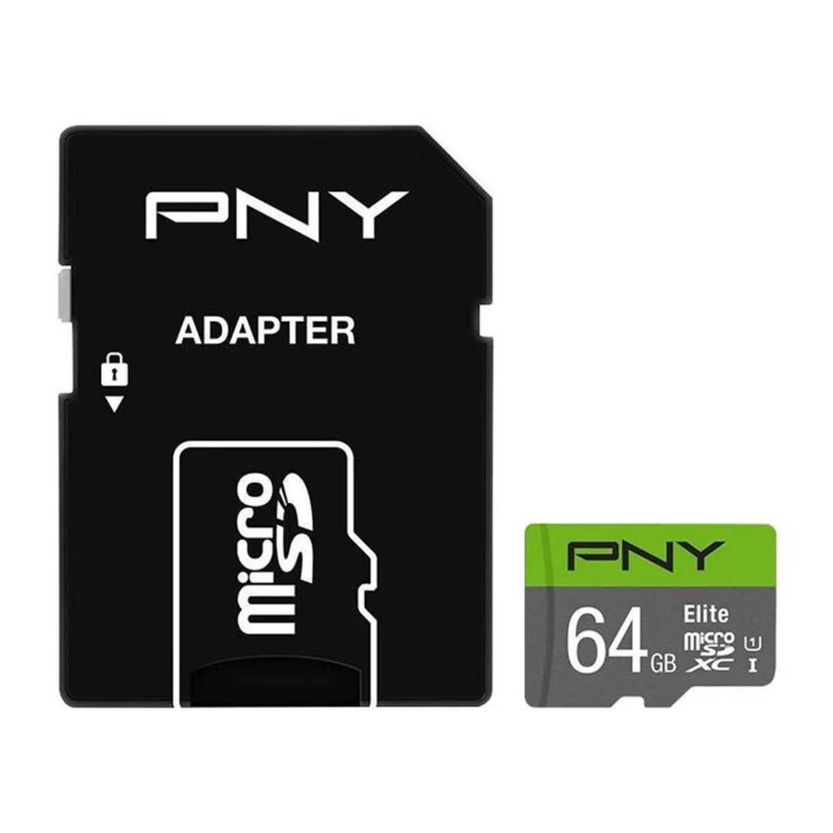 کارت حافظه MicroSDHC پی ان وای مدل Elite کلاس 10 ظرفیت بر ثانیه 64 گیگابایت به همراه آداپتور SD-small-image